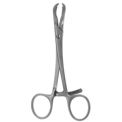 Kynea Surgical Bone Reduction Forceps 6 Inch Small Curved on white background