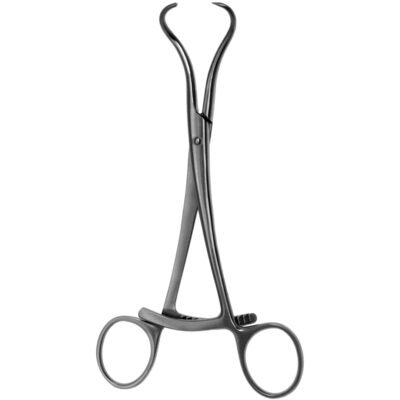 Kynea Surgical Bone Reduction Forceps 7 Inch Long Double Ratchet Step Point on white background