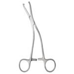 Kynea Surgical Dingman Forceps 7.5 Inch Angular Serrated Jaws with Slot and 2x2 Sharp Teeth on white background