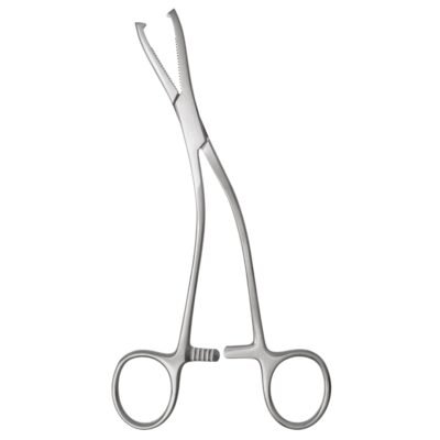 Kynea Surgical Dingman Forceps 7.5 Inch Angular Serrated Jaws with Slot and 2x2 Sharp Teeth on white background