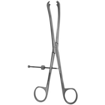 Kynea Surgical Fibula Forceps 8.5 Inch Angled Tips with Speedlock on white background