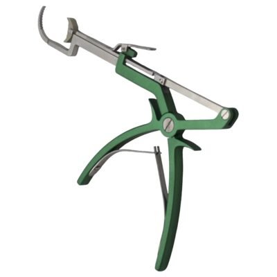 Kynea Surgical Mantis gClamp Bone Fixation Green on white background
