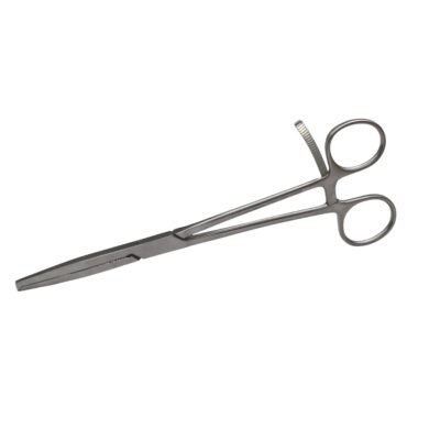 Kynea Surgical Caiman Kocher gForceps 8.5 Inch Straight 1x2 Teeth on white background
