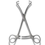 Kynea Surgical Bone Forceps 6.5 Inch Curved with 3.0mm Ball Tips and Ratchet on white background