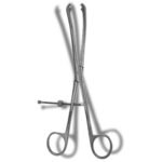 Kynea Surgical Fibula Forceps 8.5 Inch Angled Tips with Speedlock on white background