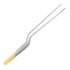 Kynea Surgical Adson Bayonet Dressing Forceps 8.5 Inch Serrated on white background gold plated