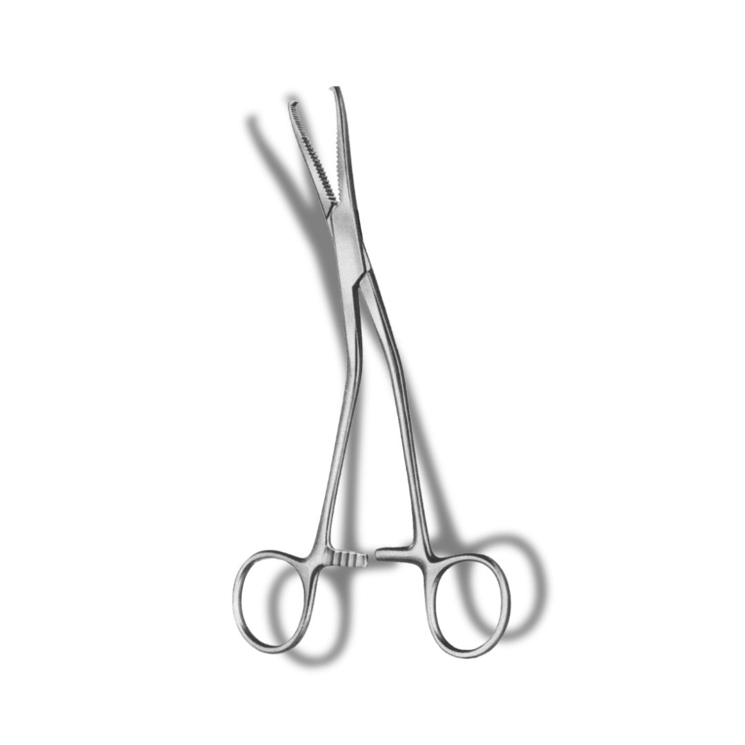 Kynea Surgical Dingman Forceps 7.5 Inch Angular Serrated Jaws with 2x2 Sharp Teeth on white background