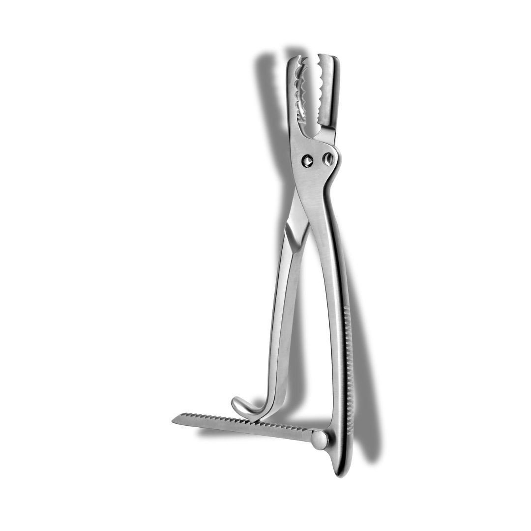 Kynea Surgical Farabeuf Lambotte Forceps 10 Inch Adjustable Jaw with Ratchet on white background