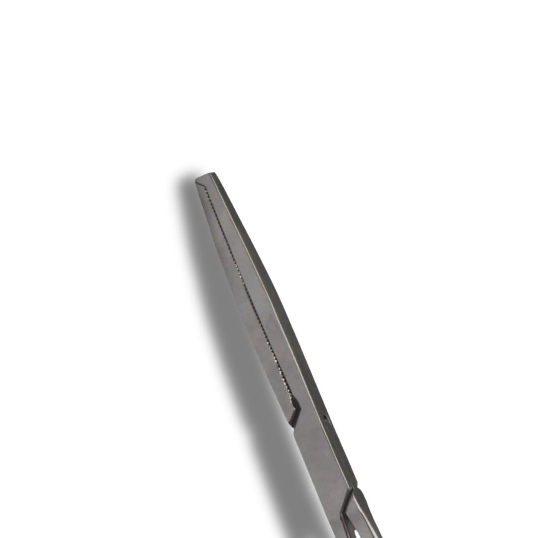 Kynea Surgical Caiman Kocher gForceps 8.5 Inch Straight 1x2 Teeth on white background