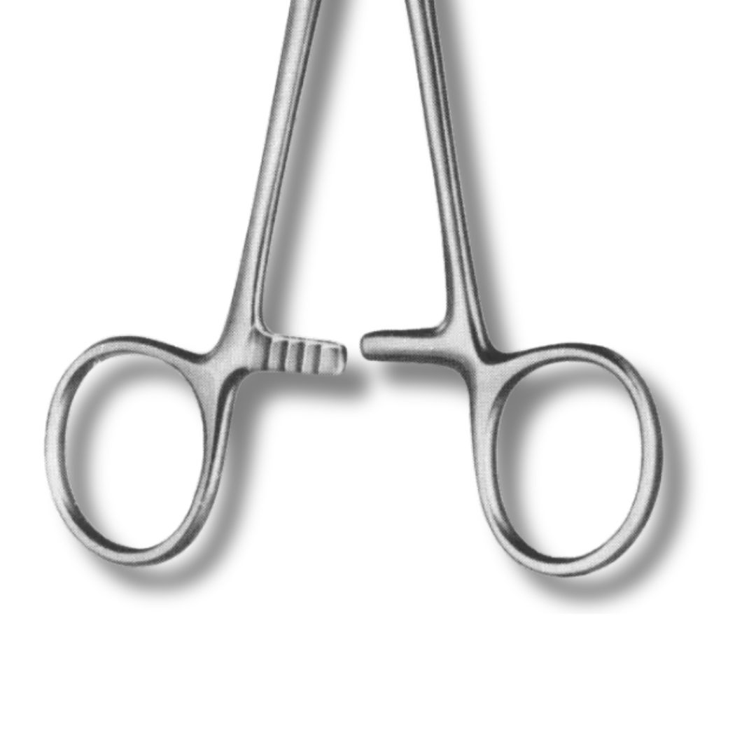 Kynea Surgical Dingman Forceps 7.5 Inch Angular Serrated Jaws with 2x2 Sharp Teeth on white background