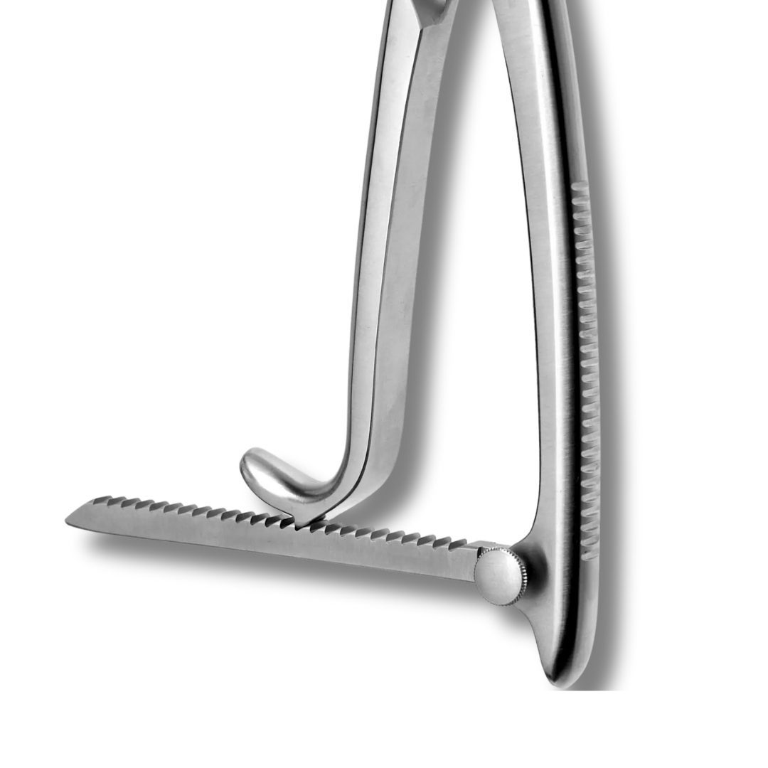 Kynea Surgical Farabeuf Lambotte Forceps 10 Inch Adjustable Jaw with Ratchet on white background