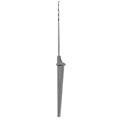 Kynea Surgical Cartilage File 9.5 Inch Coarse Cross Serrated with Triangular Handle on white background