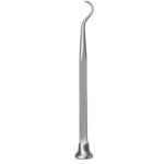 Shoulder percussion awl 8.5 inch medium curved surgical instrument on white background