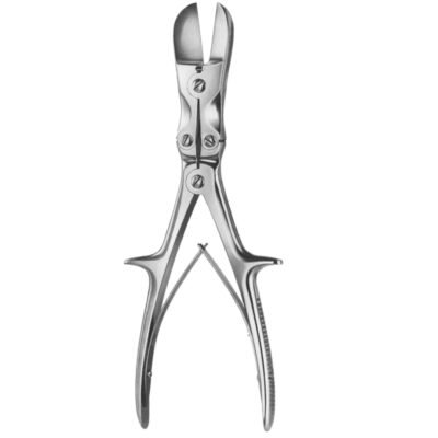 Stille-Liston Forceps 11 inch angled on flat double action orthopedic bone cutter on white background