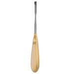 Glabella Rasp 8 1/2 inch straight tungsten carbide medium grit downcutting serrated surgical instrument on white background