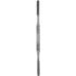 Maltz Rasp double ended 8 1/2 inch 8mm straight upcutting and downcutting serrated stainless steel surgical instrument on white background