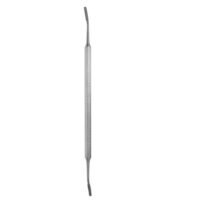 Nail Rasp #93 double ended 6.75 inch 2mm angled up and down stainless steel surgical instrument on white background