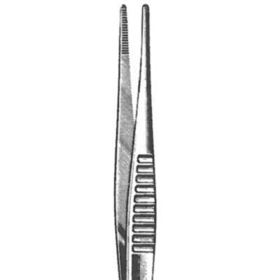 Kynea Surgical Dressing Forceps 4.5 Inch Serrated Fluted Handle on white background