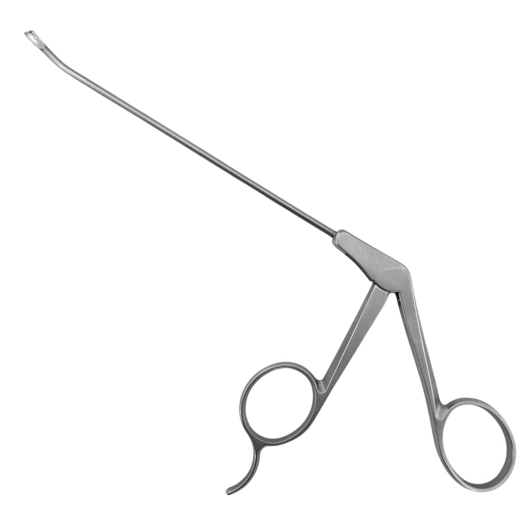 The Kynea Surgical Shutt Linvatec 45° Right Blunt Forceps – 2.75mm, 9″ is a high‑precision arthroscopic instrument designed for tissue grasping, manipulation, and controlled cutting in minimally invasive joint surgeries. Featuring a 45° right‑angled blunt tip, this instrument provides enhanced access and visibility in tight joint spaces while minimizing the risk of tissue damage. The 2.75mm jaw allows precise handling of delicate structures, making it ideal for orthopedic surgeons performing arthroscopy on the knee, shoulder, and other joints. This model is designed with a barber‑tang handle for sensitive tactile feedback and a large thumb ring for comfort and control during extended procedures. The precision‑matched, diamond‑honed tips ensure smooth, clean, and reliable cuts throughout the surgery. Manufactured from premium surgical‑grade stainless steel, it is corrosion‑resistant, reusable, and fully autoclavable, delivering consistent performance in repeated surgical use. Key Features: 45° right‑angled blunt forceps for arthroscopy 2.75mm jaw size for delicate tissue handling 9″ overall length for deep joint access Barber‑tang handle for sensitive touch Large thumb ring for comfort and control Precision‑matched, diamond‑honed tips for clean cuts Surgical‑grade stainless steel construction Corrosion‑resistant, reusable, and autoclavable CE marked for professional surgical use