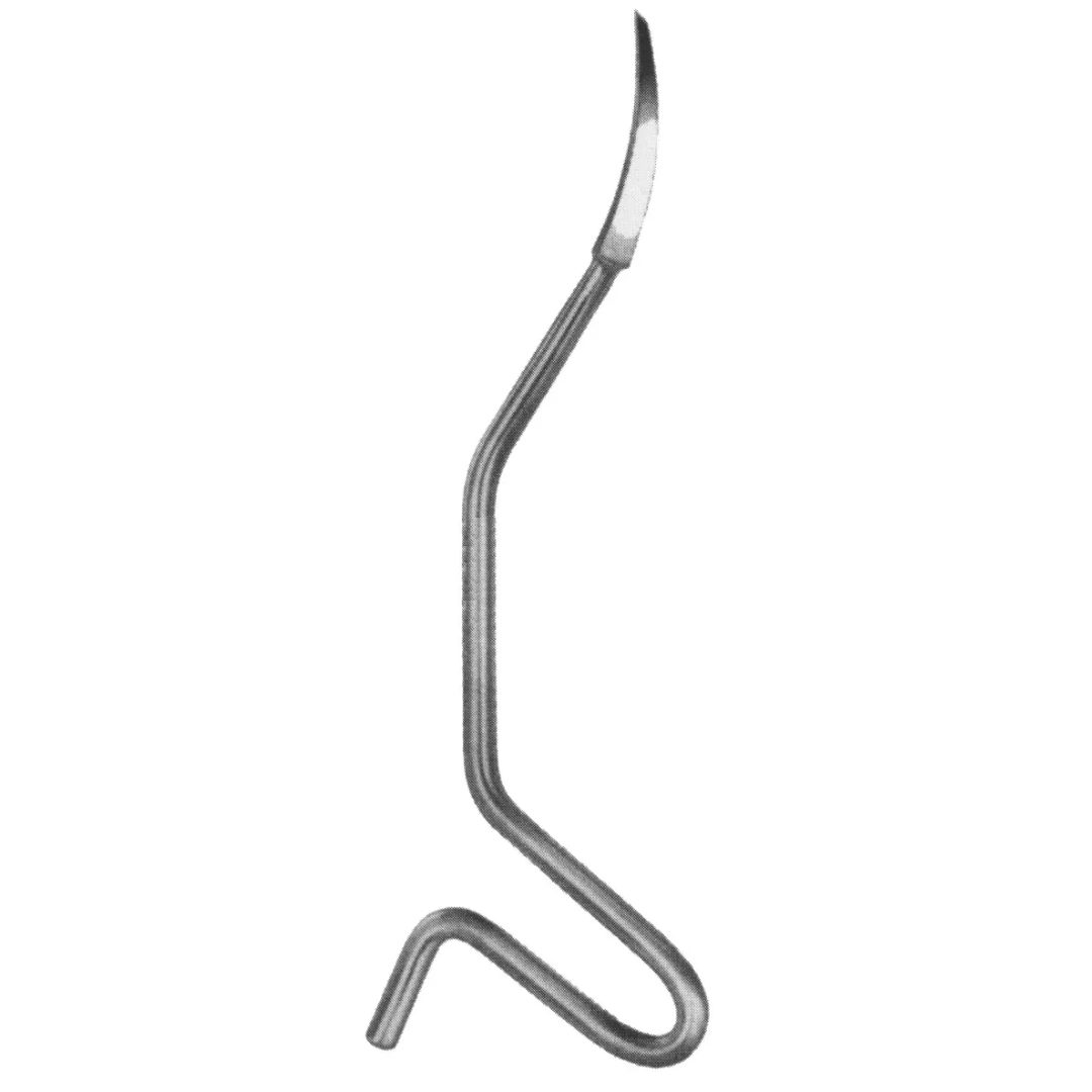 Kuntscher Diamond Pointed Awl 11 inch with ergonomic handle surgical instrument on white background