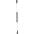 Bone Rasp Double Ended 8.5-inch, 13mm straight fine and coarse serrations, stainless steel surgical instrument on white background