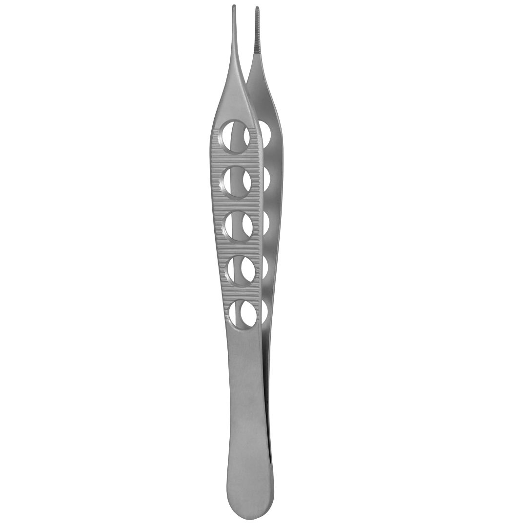 Kynea Surgical Adson Dressing Forceps 4 3/4 Inch Serrated with Fenestrated Handles on white background