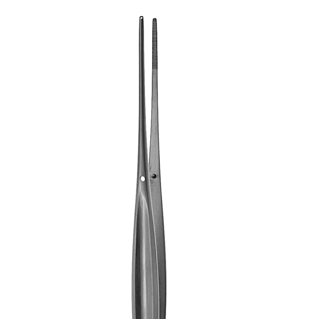 Kynea Surgical Cushing Dressing Forceps 7 Inch Straight Serrated Tungsten Carbide on white background
