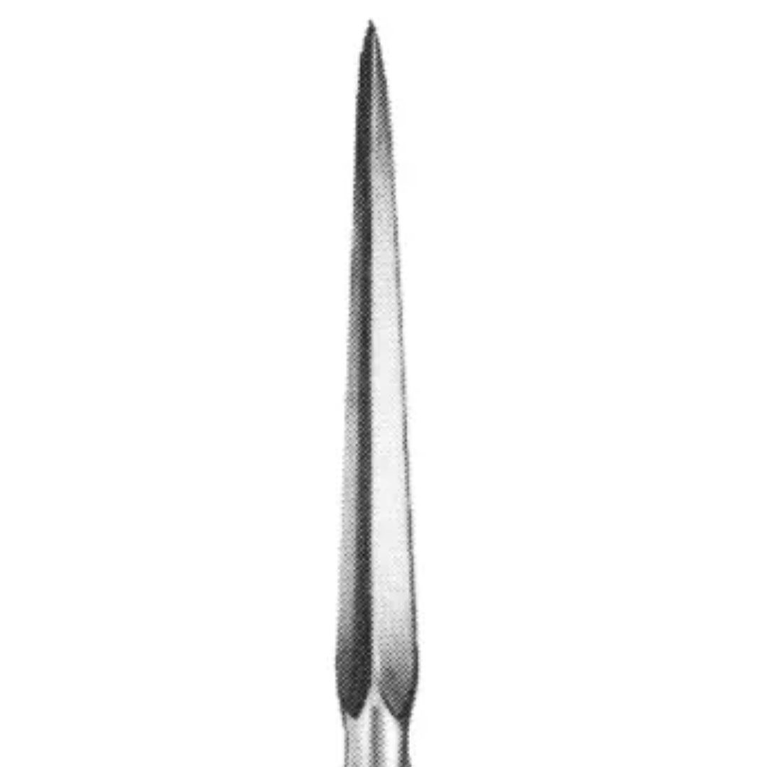 Bone Awl 6 1/4 inch straight square taper surgical instrument on white background