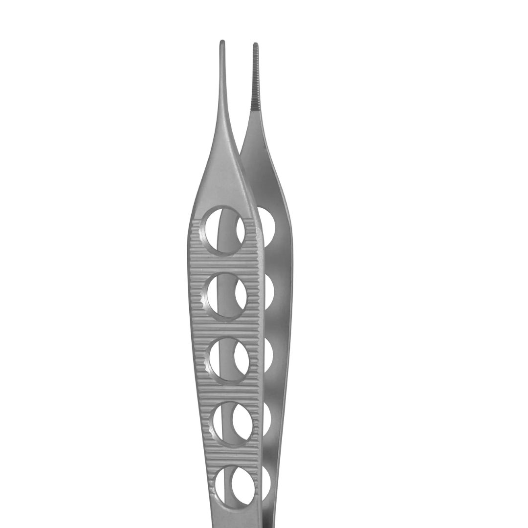 Kynea Surgical Adson Dressing Forceps 4 3/4 Inch Serrated with Fenestrated Handles on white background