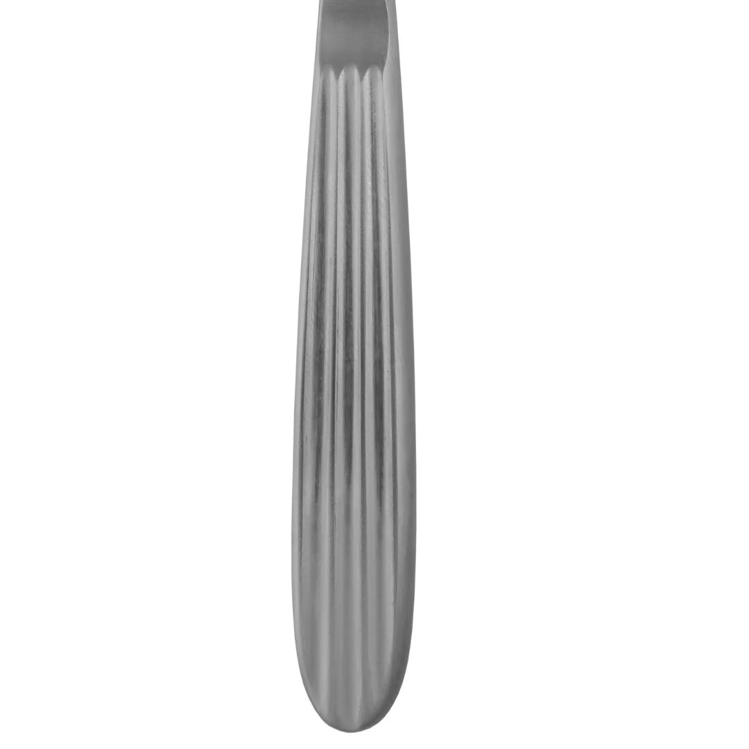 Diamond Nose Rasp – Single Ended 7 1/2″, 7mm x 25mm Curved surgical instrument on white background, Kynea Surgical