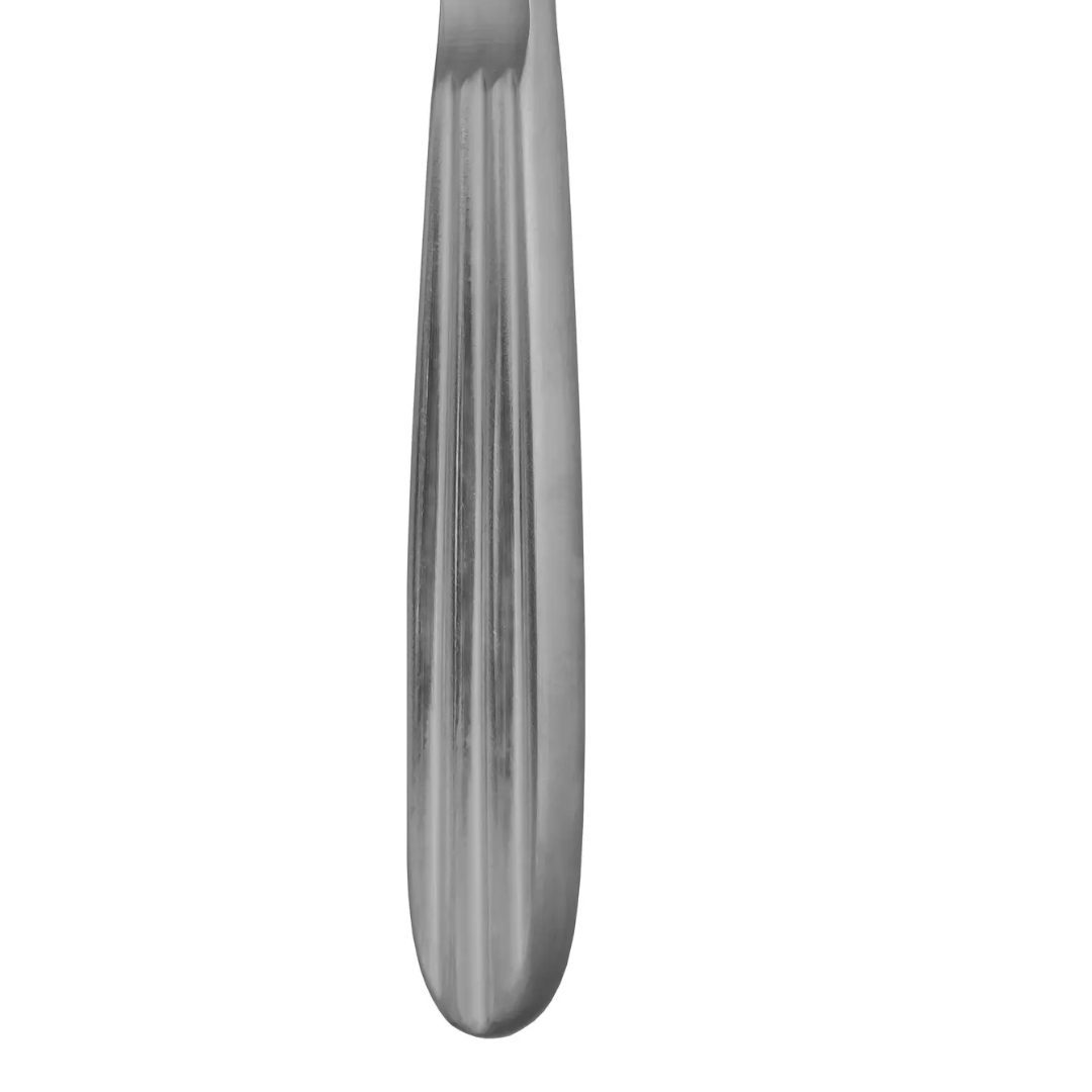 Diamond Nose Rasp – Single Ended 7 1/2″, 7mm x 25mm Curved surgical instrument on white background, Kynea Surgical
