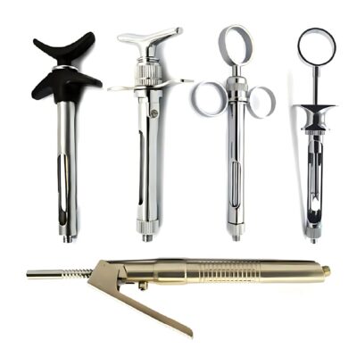 Kynea Surgical stainless steel dental syringe set of 5 for anesthesia and clinical use.