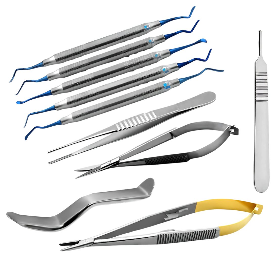 Professional stainless steel oral surgery tools for periodontal treatment