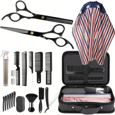 22 Pcs Professional Hair Cutting Kit – Complete Barber & Salon Tool Set