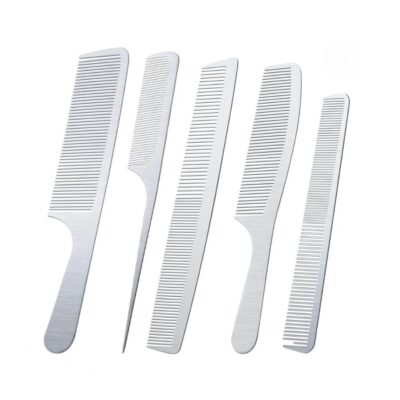 Shop the 5-Piece Stainless Steel Hair Cutting & Styling Comb Set by Kynea Surgical. Durable, rust-resistant, and professional-grade combs ideal for barbers and stylists.