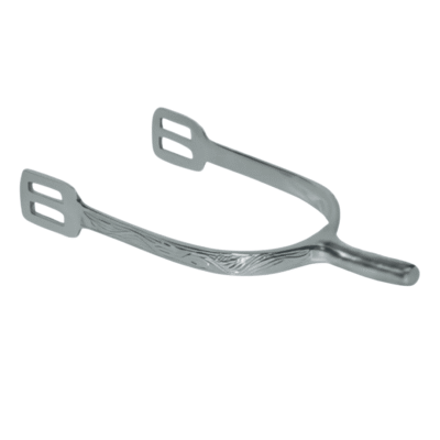 Kynea Surgical Classic Stainless Steel Riding Spurs – Ergonomic Horse Riding Equipment with Smooth Rowel and Rubber Stops