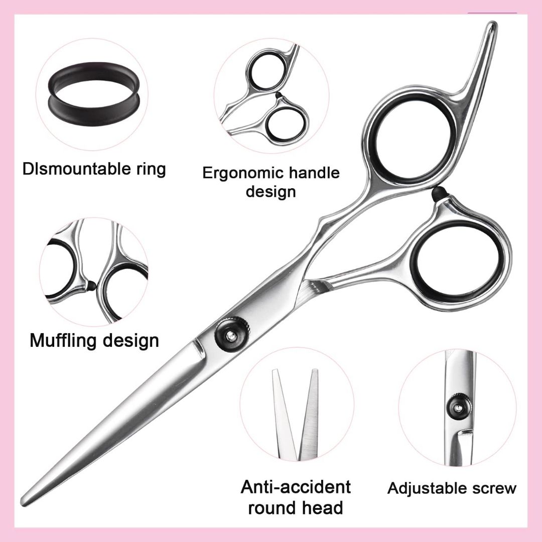 Discover our 10-Piece Professional Hair Cutting & Thinning Shears Kit by Kynea Surgical. Premium stainless steel barber scissors set for cutting, thinning, and styling—ideal for salon and home use.