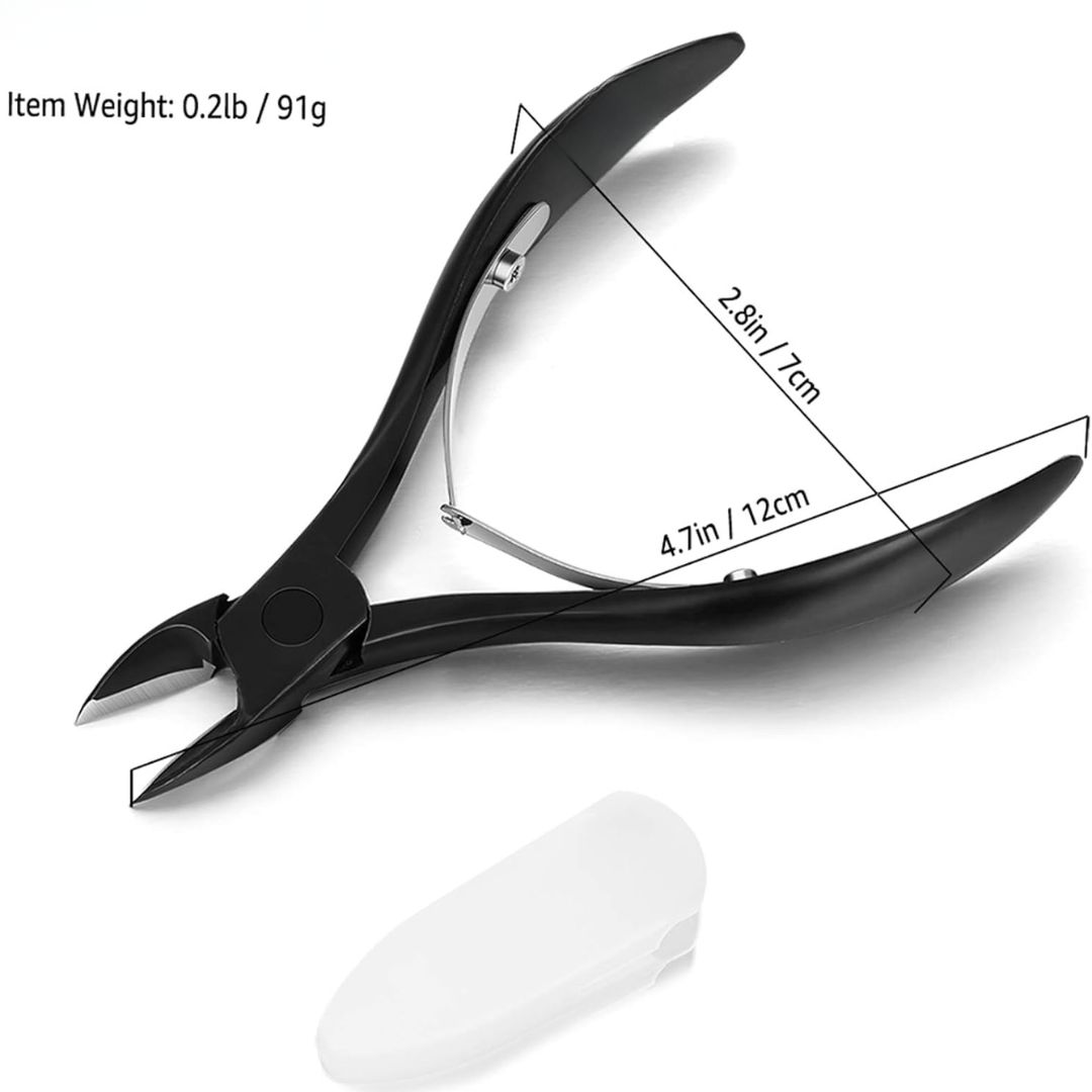 Professional stainless steel toenail clippers for thick and ingrown nails by Kynea Surgical