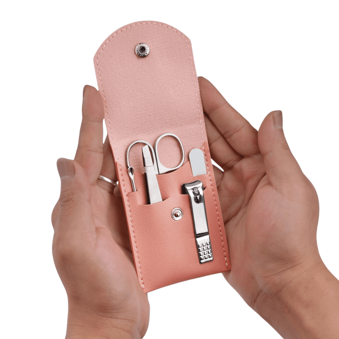 Travel Manicure Set Professional 5-Piece Stainless Steel Grooming Kit | Kynea Surgical