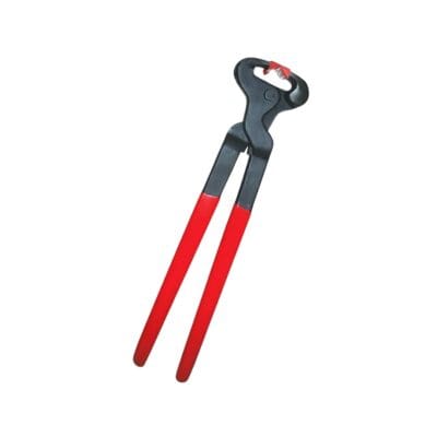 “Stainless steel black farrier hoof nipper with semi-polished finish and ergonomic handles – Kynea Surgical professional hoof trimming tool”