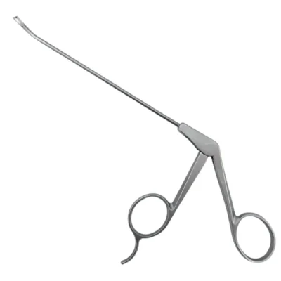 The Kynea Surgical Shutt Linvatec 45° Right Blunt Forceps – 2.75mm, 9″ is a high‑precision arthroscopic instrument designed for tissue grasping, manipulation, and controlled cutting in minimally invasive joint surgeries. Featuring a 45° right‑angled blunt tip, this instrument provides enhanced access and visibility in tight joint spaces while minimizing the risk of tissue damage. The 2.75mm jaw allows precise handling of delicate structures, making it ideal for orthopedic surgeons performing arthroscopy on the knee, shoulder, and other joints. This model is designed with a barber‑tang handle for sensitive tactile feedback and a large thumb ring for comfort and control during extended procedures. The precision‑matched, diamond‑honed tips ensure smooth, clean, and reliable cuts throughout the surgery. Manufactured from premium surgical‑grade stainless steel, it is corrosion‑resistant, reusable, and fully autoclavable, delivering consistent performance in repeated surgical use. Key Features: 45° right‑angled blunt forceps for arthroscopy 2.75mm jaw size for delicate tissue handling 9″ overall length for deep joint access Barber‑tang handle for sensitive touch Large thumb ring for comfort and control Precision‑matched, diamond‑honed tips for clean cuts Surgical‑grade stainless steel construction Corrosion‑resistant, reusable, and autoclavable CE marked for professional surgical use
