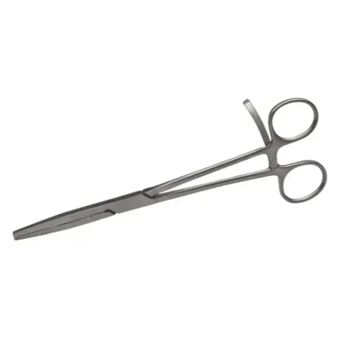 Kynea Surgical Caiman Kocher gForceps 8.5 Inch Straight 1x2 Teeth on white background