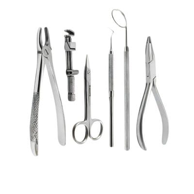 Professional stainless steel dental instruments for restorative filling procedures
