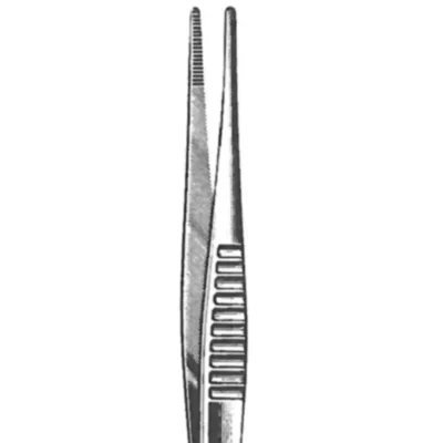 Kynea Surgical Dressing Forceps 4.5 Inch Serrated Fluted Handle on white background