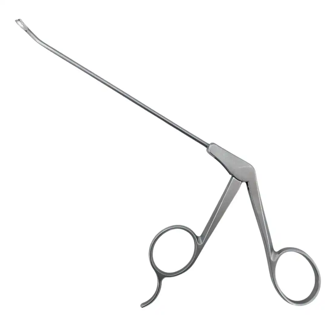 The Kynea Surgical Shutt Linvatec 45° Right Blunt Forceps – 2.75mm, 9″ is a high‑precision arthroscopic instrument designed for tissue grasping, manipulation, and controlled cutting in minimally invasive joint surgeries. Featuring a 45° right‑angled blunt tip, this instrument provides enhanced access and visibility in tight joint spaces while minimizing the risk of tissue damage. The 2.75mm jaw allows precise handling of delicate structures, making it ideal for orthopedic surgeons performing arthroscopy on the knee, shoulder, and other joints. This model is designed with a barber‑tang handle for sensitive tactile feedback and a large thumb ring for comfort and control during extended procedures. The precision‑matched, diamond‑honed tips ensure smooth, clean, and reliable cuts throughout the surgery. Manufactured from premium surgical‑grade stainless steel, it is corrosion‑resistant, reusable, and fully autoclavable, delivering consistent performance in repeated surgical use. Key Features: 45° right‑angled blunt forceps for arthroscopy 2.75mm jaw size for delicate tissue handling 9″ overall length for deep joint access Barber‑tang handle for sensitive touch Large thumb ring for comfort and control Precision‑matched, diamond‑honed tips for clean cuts Surgical‑grade stainless steel construction Corrosion‑resistant, reusable, and autoclavable CE marked for professional surgical use