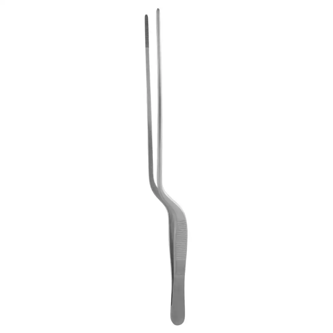 Kynea Surgical Adson Bayonet Dressing Forceps 8.5 Inch Serrated on white background