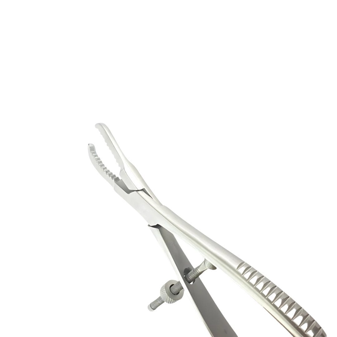 Kynea Surgical Stainless Steel Bull Holder with Rope – Red-Dip Handle Humane Livestock Restraint Tool