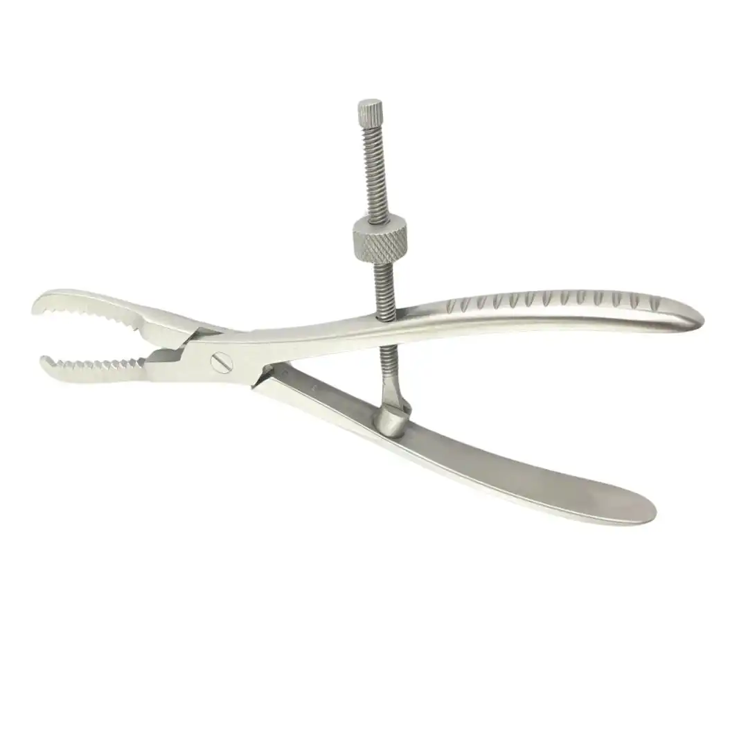 Reduction Centering Bone Holding Forceps 17cm with Speed Lock on white background