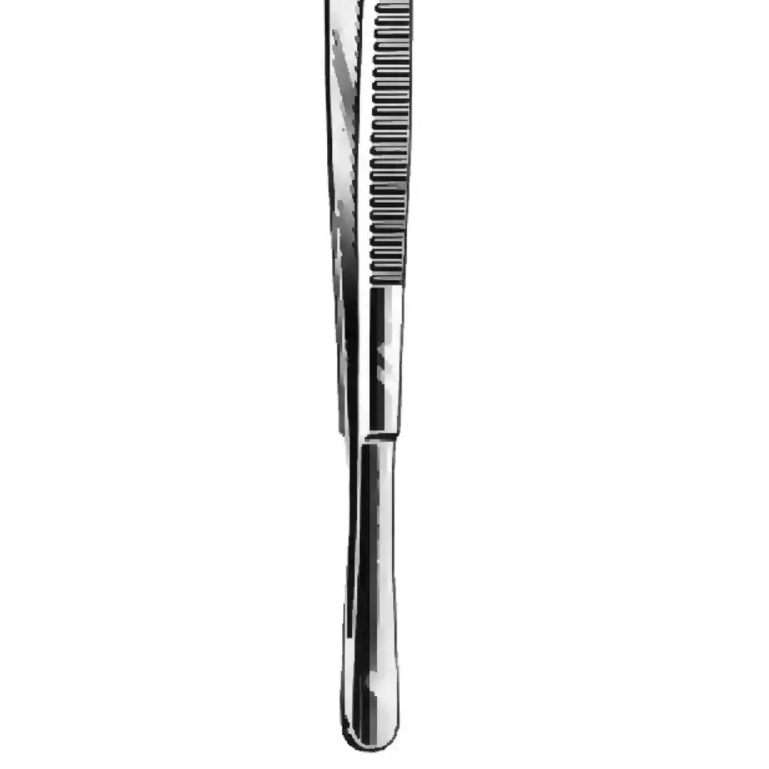 Kynea Surgical Gerald Dressing Forceps 7 Inch Curved Serrated on white background